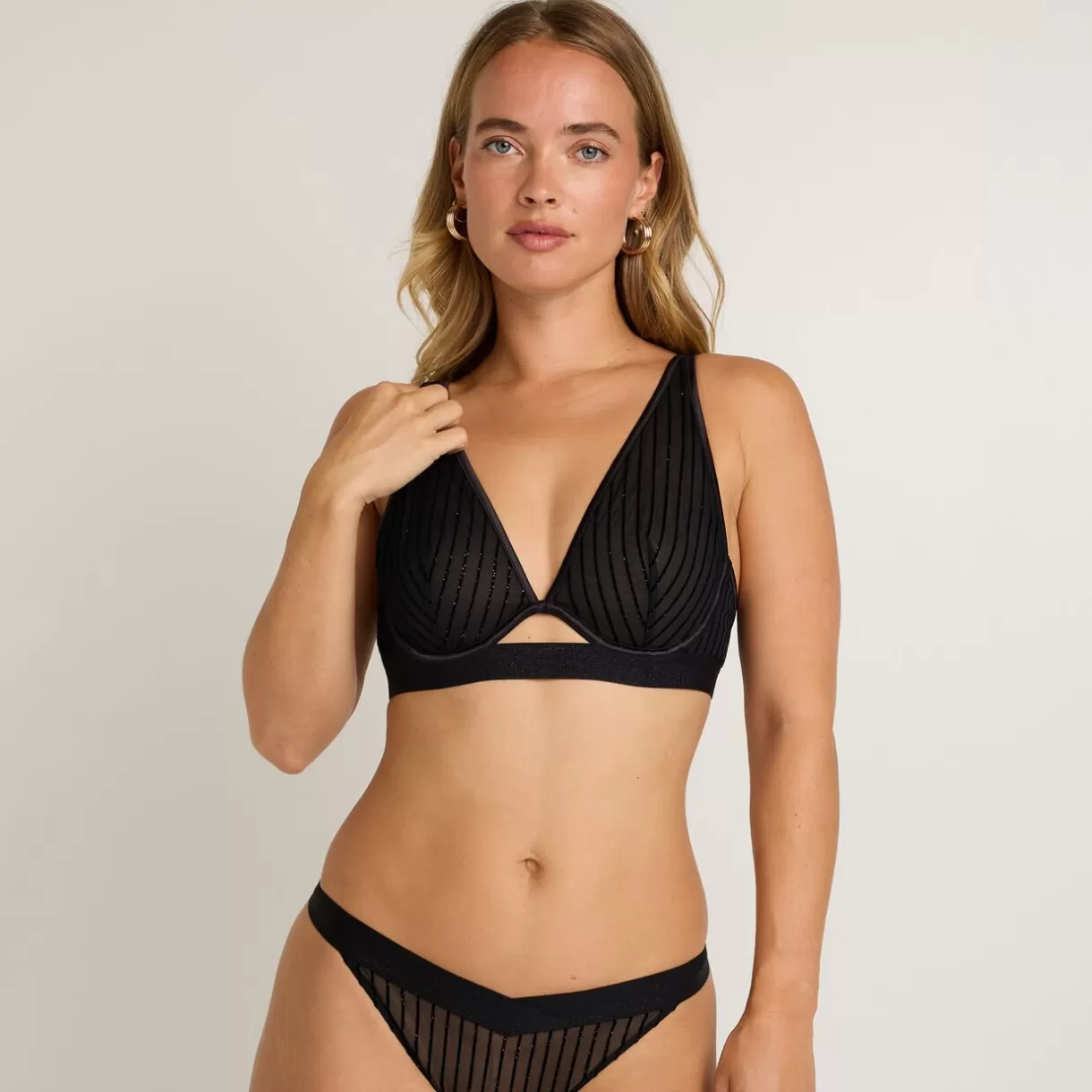 Soutiens-gorge & Bodys Sexy | Soutien-gorge Ampliforme / Foulard<FUGUE SOUTIEN-GORGE FOULARD NOIR