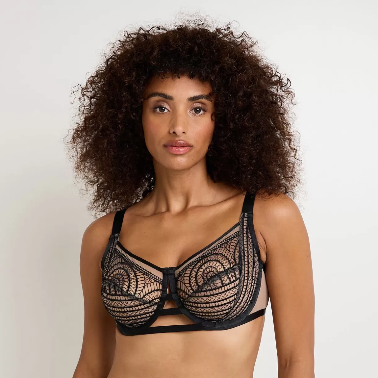 Soutiens-gorge & Bodys Sexy | Poitrine Généreuse (bonnets E, F Et G)<FELIN SOUTIEN-GORGE GRANDE TAILLE NOIR