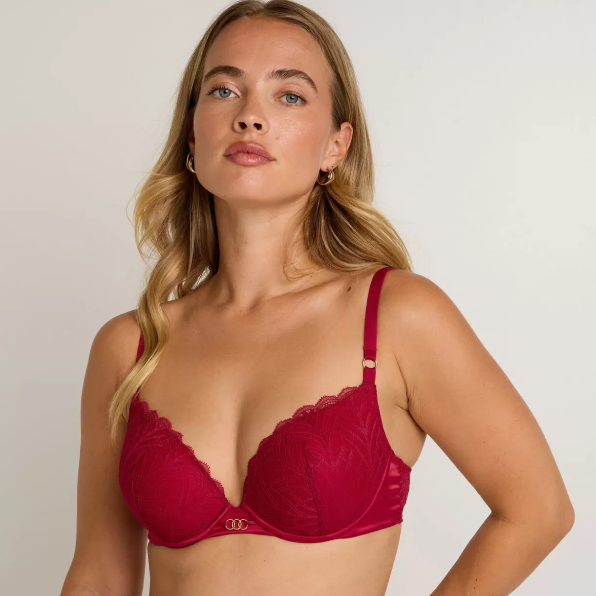 Soutiens-gorge & Bodys Sexy | Soutien-gorge Push-up<FEMME SOUTIEN-GORGE PUSH-UP ROUGE
