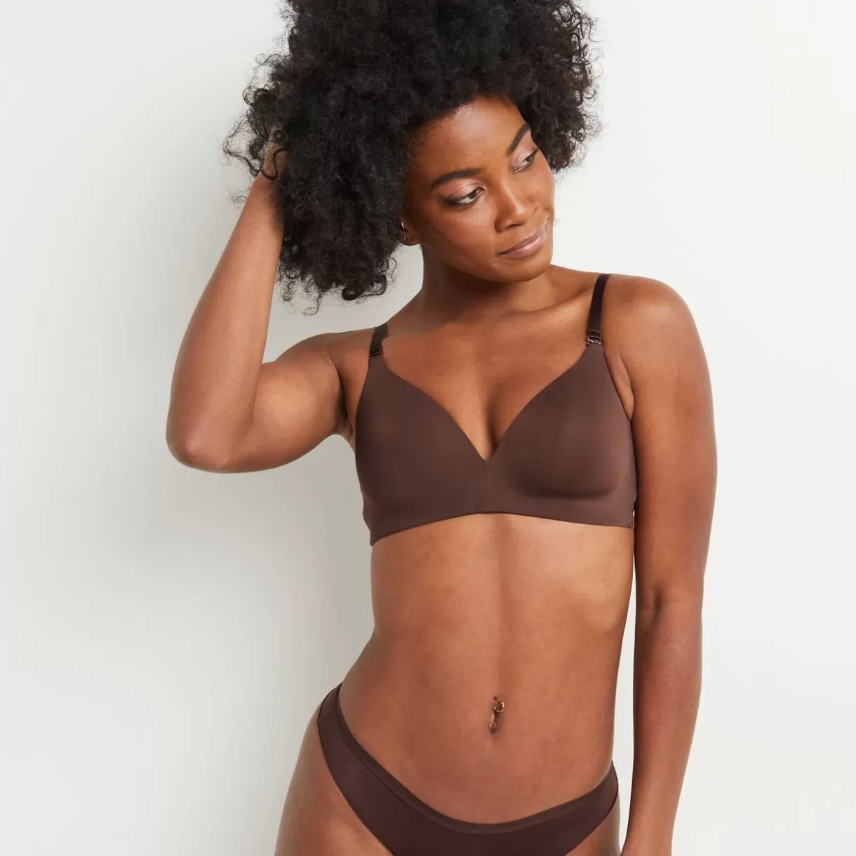Soutien-gorge Sans-armatures / Triangle<PERFECT SOUTIEN-GORGE SANS ARMATURES AMPLI MICROFI MARRON