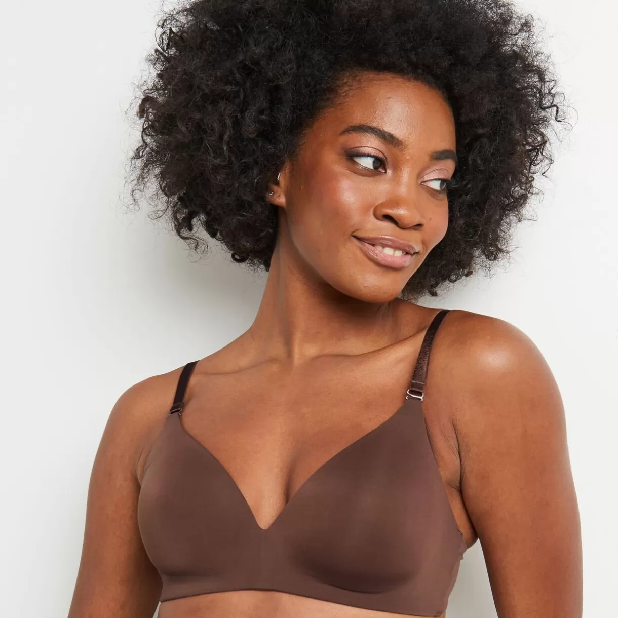 Soutien-gorge Sans-armatures / Triangle<PERFECT SOUTIEN-GORGE SANS ARMATURES AMPLI MICROFI MARRON