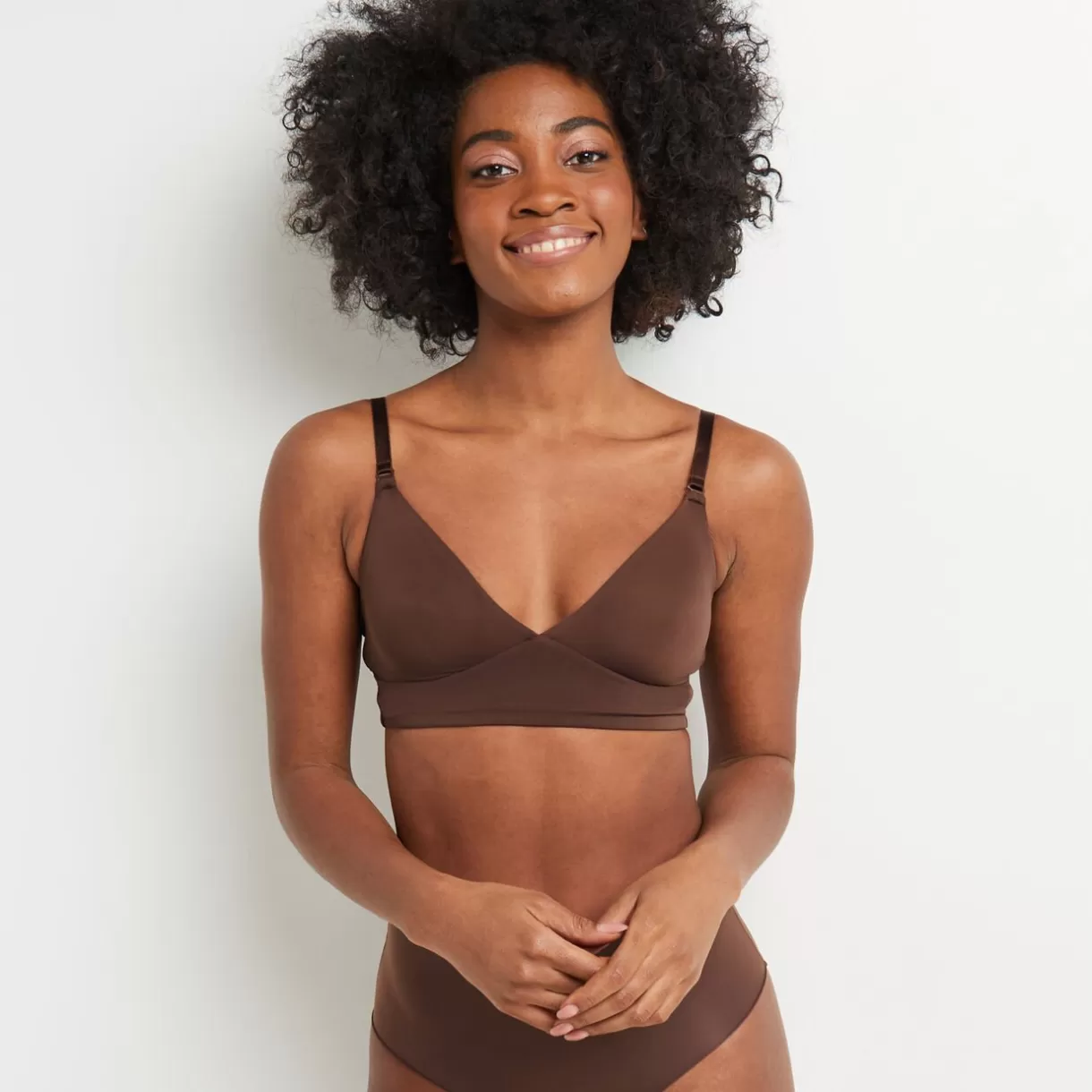 Soutien-gorge Sans-armatures / Triangle<PERFECT SOUTIEN-GORGE SANS ARMATURES MICROFIBRE MARRON