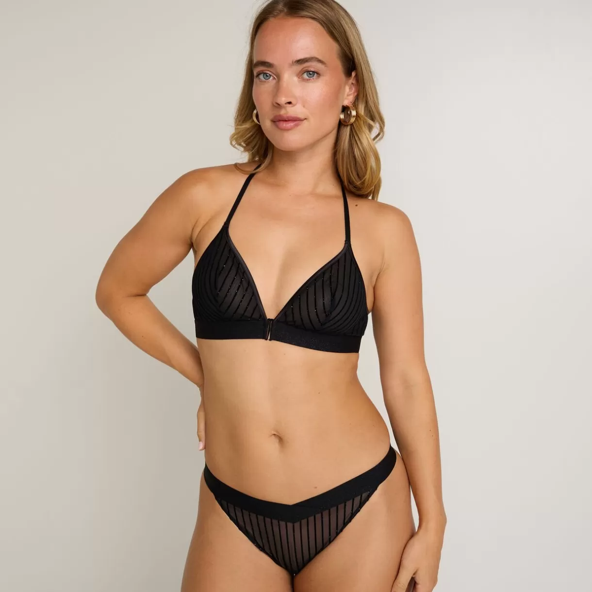Soutiens-gorge & Bodys Sexy | Soutien-gorge Sans-armatures / Triangle<FUGUE SOUTIEN-GORGE SANS ARMATURES NOIR