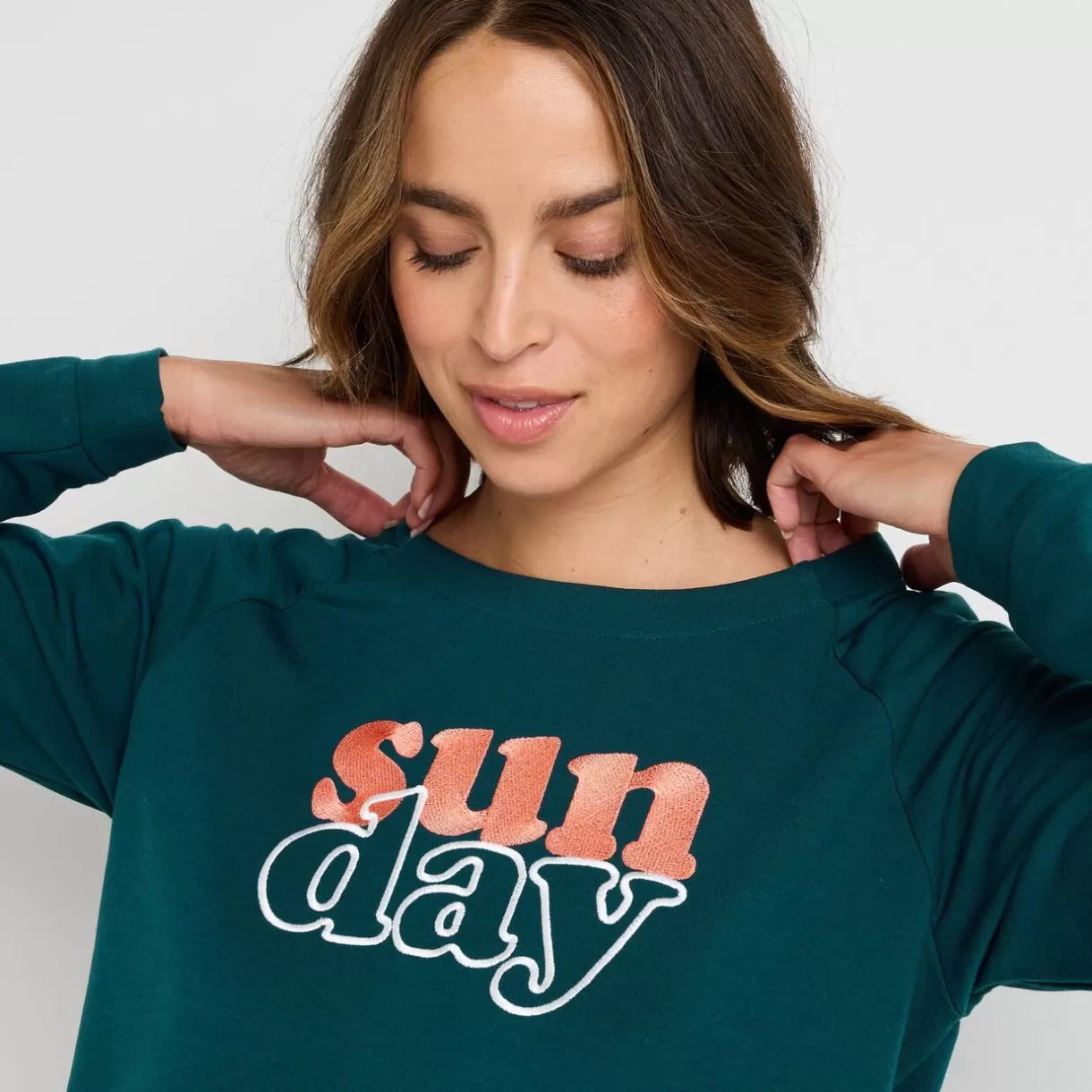 Haut De Pyjama | Pyjama<GREEN SWEAT VERT FONCE VERTFONCE