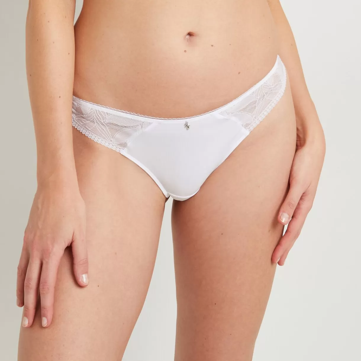 Tanga<DEMI TANGA BLANC
