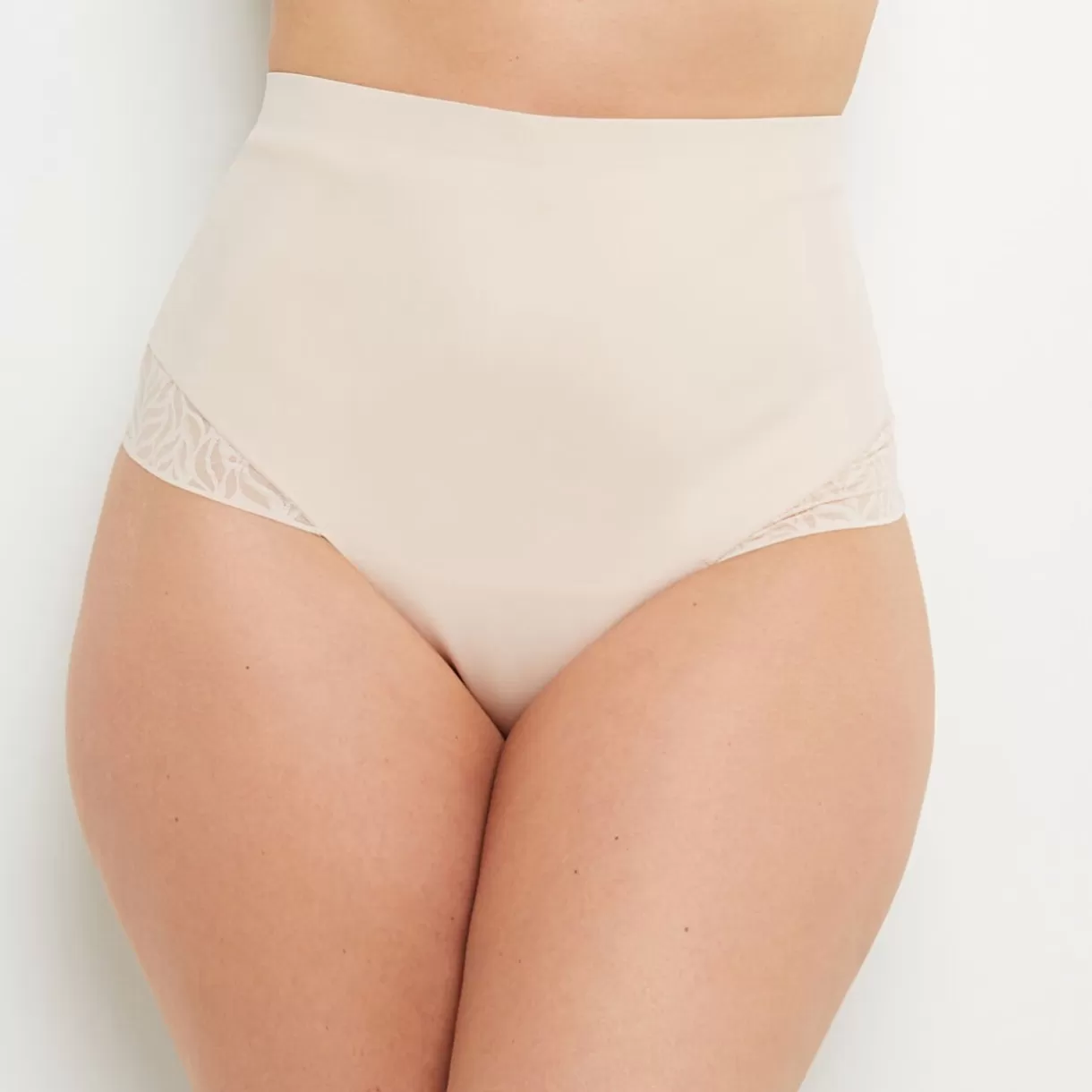 Ventre Plat / Gainant<BELIEVE TANGA TAILLE HAUTE MICROFIBRE NATUREL
