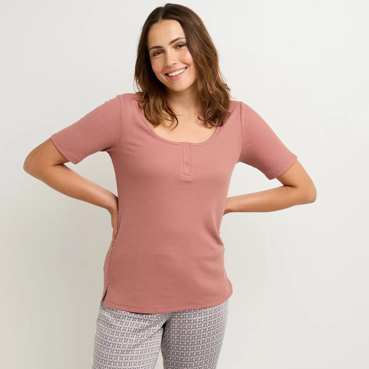 Haut De Pyjama | Pyjama<FRIPOUILLE TEE-SHIRT ROSE