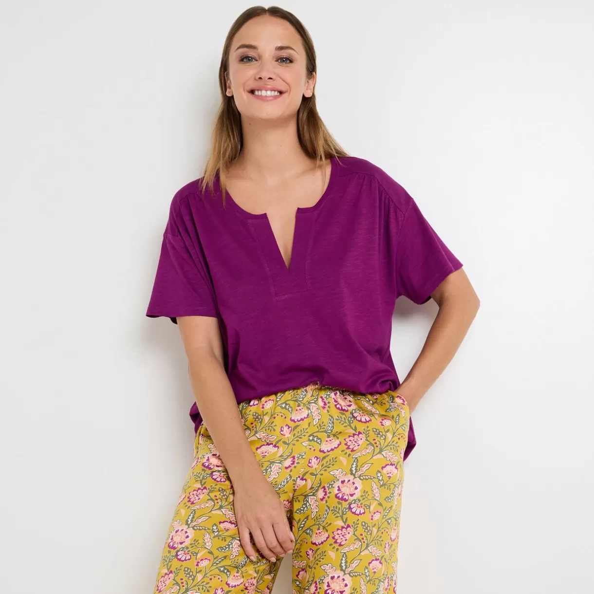 Haut De Pyjama | Pyjama<FETE TEE-SHIRT VIOLET