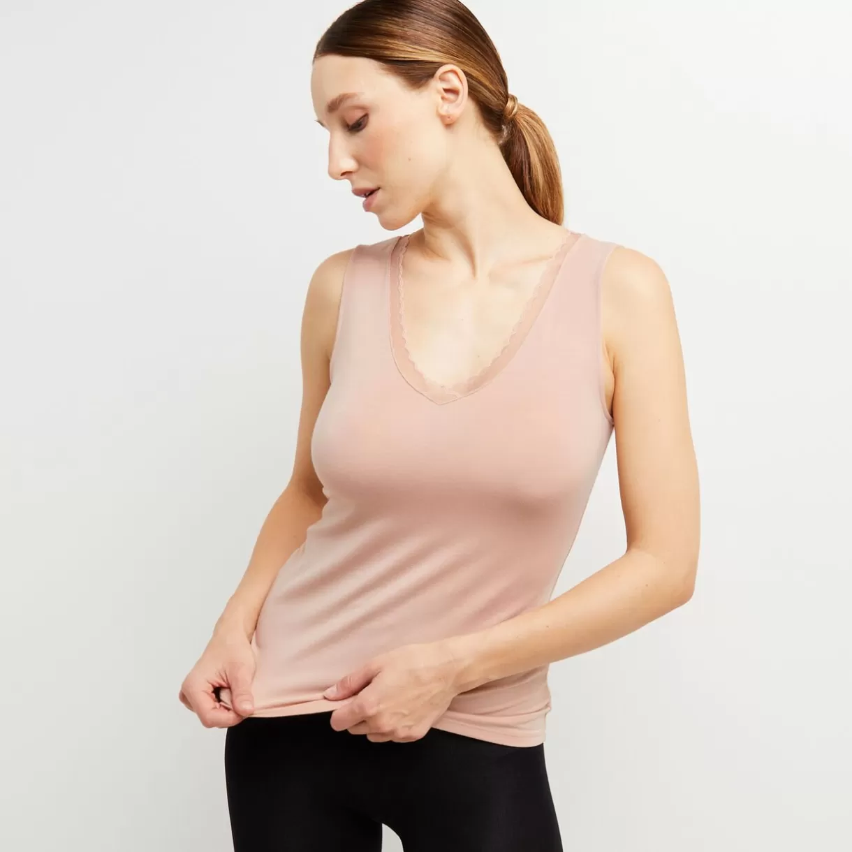 Haut De Pyjama<CANNELLE Top BEIGE