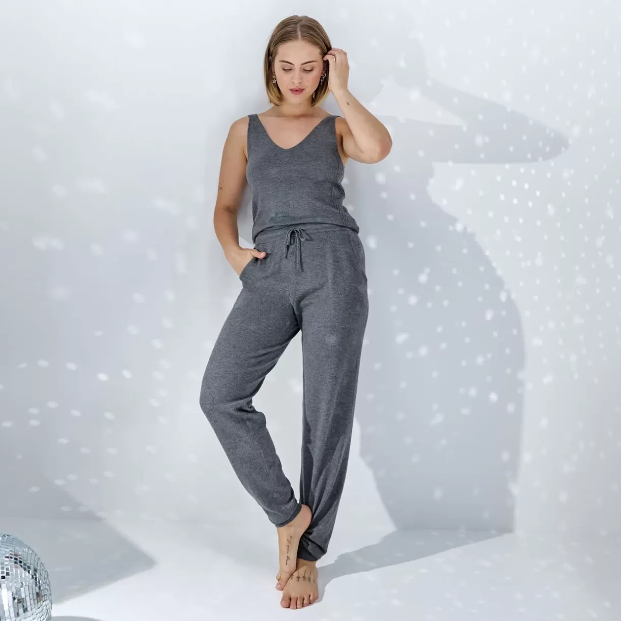 Bas De Pyjama | Pyjama<FEERIE TREGGING GRIS