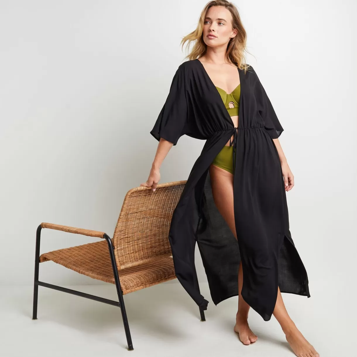 Tenue De Plage Et Accessoires<MARIA TUNIQUE LONGUE PLAGE NOIR