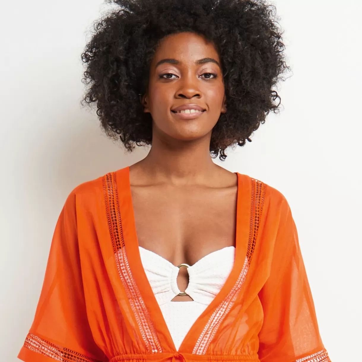 Tenue De Plage Et Accessoires<MAUD TUNIQUE VOILE COTON CORAIL